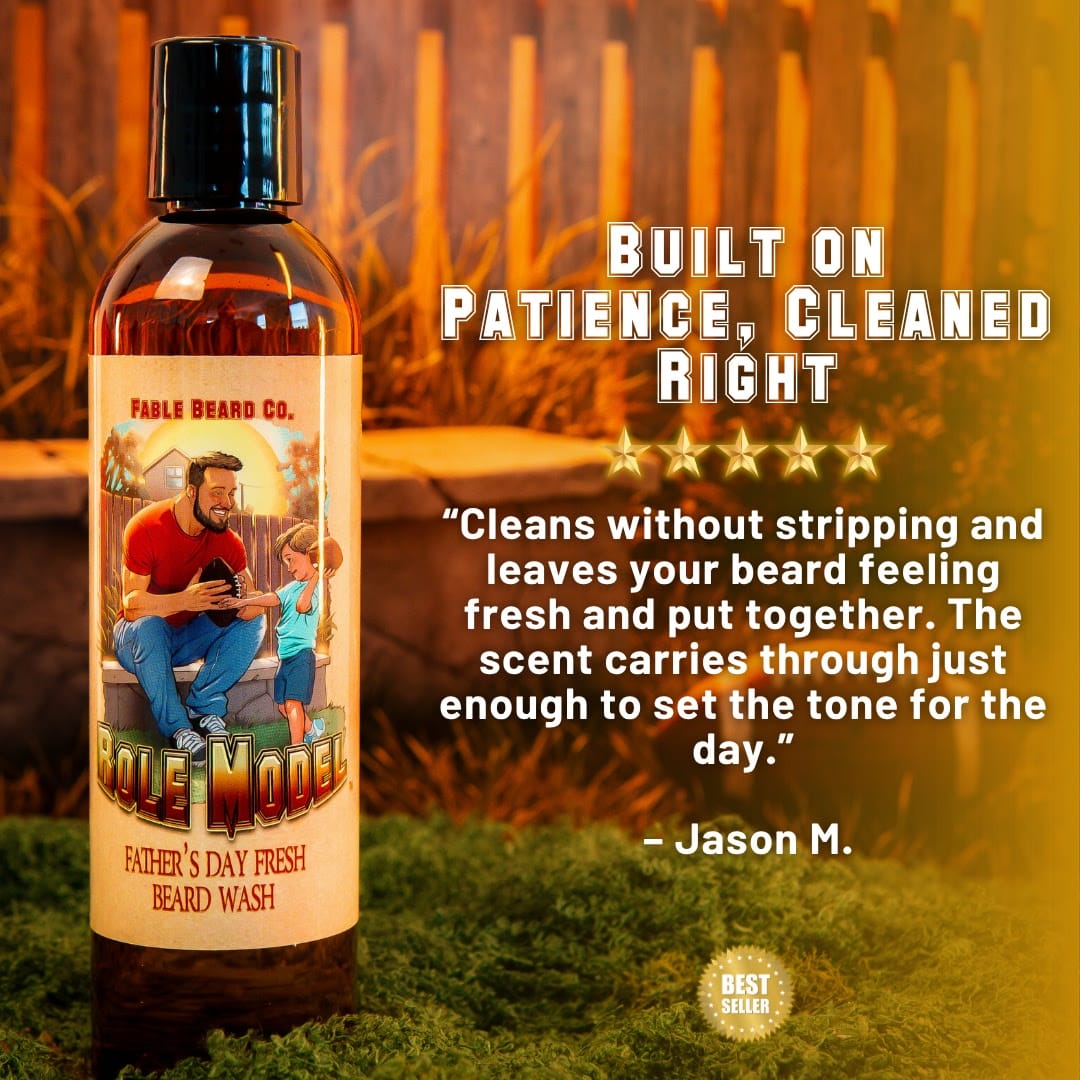 The Role Model - Beard Wash - Leathery Woods, Bergamot Spice Cologne, and Herbal Sage Musk