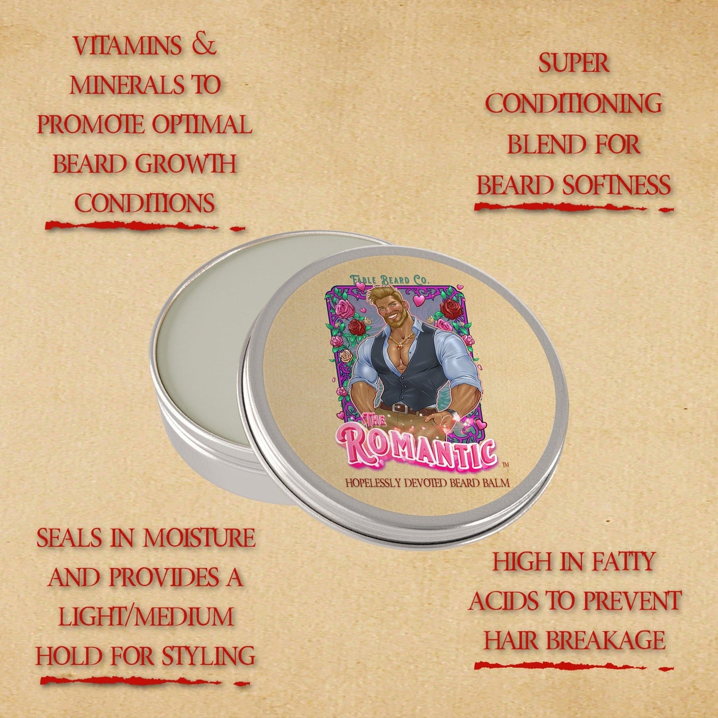 The Romantic - Beard Oil & Balm Kit - Crisp Bergamot, Sweet Guaiac Woods, Comforting Sandalwood