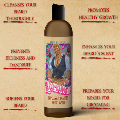 The Romantic - Beard Wash - Crisp Bergamot, Sweet Guaiac Woods, Comforting Sandalwood