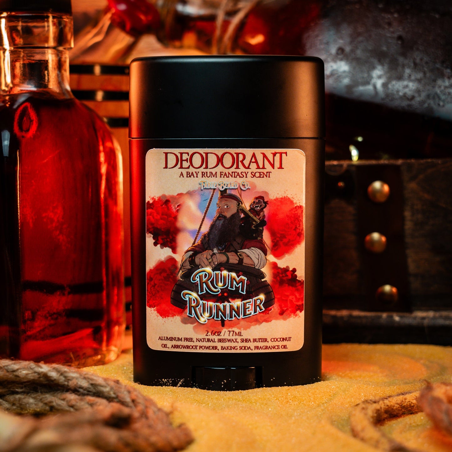 Rum Runner - Deodorant - Bay Rum Spices, Tahitian Lime, Fresh Coconut