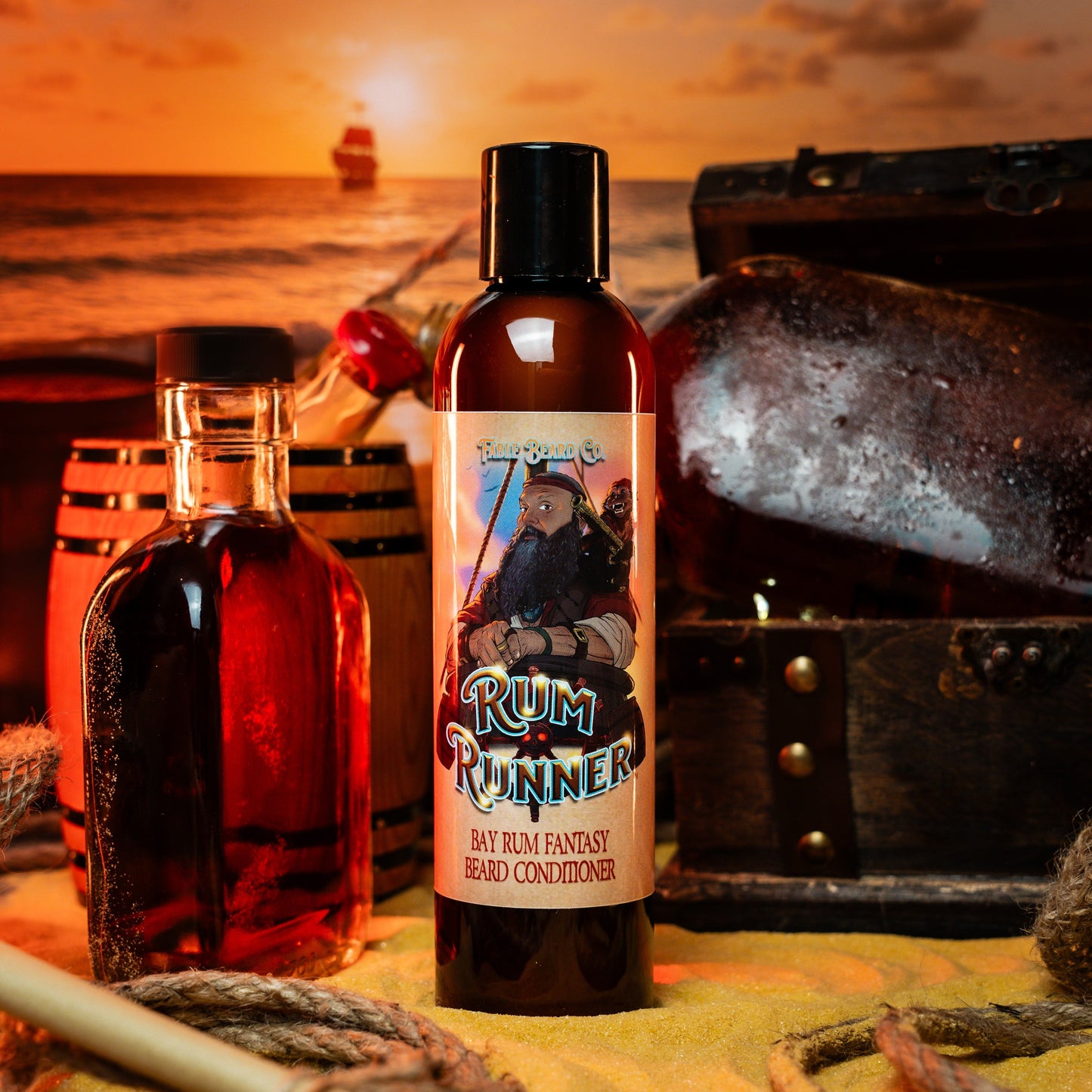 Rum Runner - Beard Conditioner - Bay Rum Spices, Tahitian Lime, Fresh Coconut