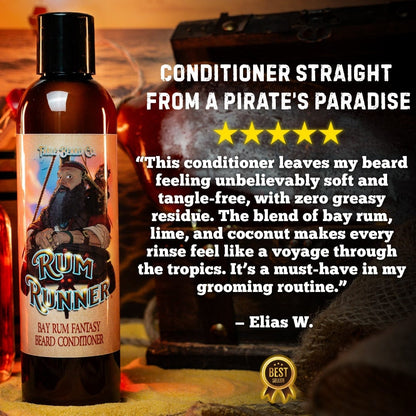 Rum Runner - Beard Conditioner - Bay Rum Spices, Tahitian Lime, Fresh Coconut