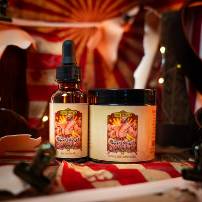 Stretch - Beard Oil & Butter Kit - Stretched Leather, Evergreen Fruits, Silken Sweet Cream