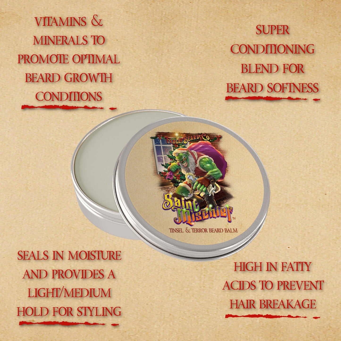 Saint Mischief - Beard Oil & Balm Kit - Oatmeal Cookies, Sweet Honeycomb, Boiled Custard