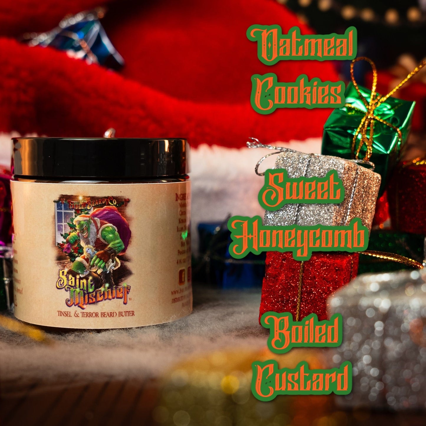 Saint Mischief - Beard Butter - Oatmeal Cookies, Sweet Honeycomb, Boiled Custard