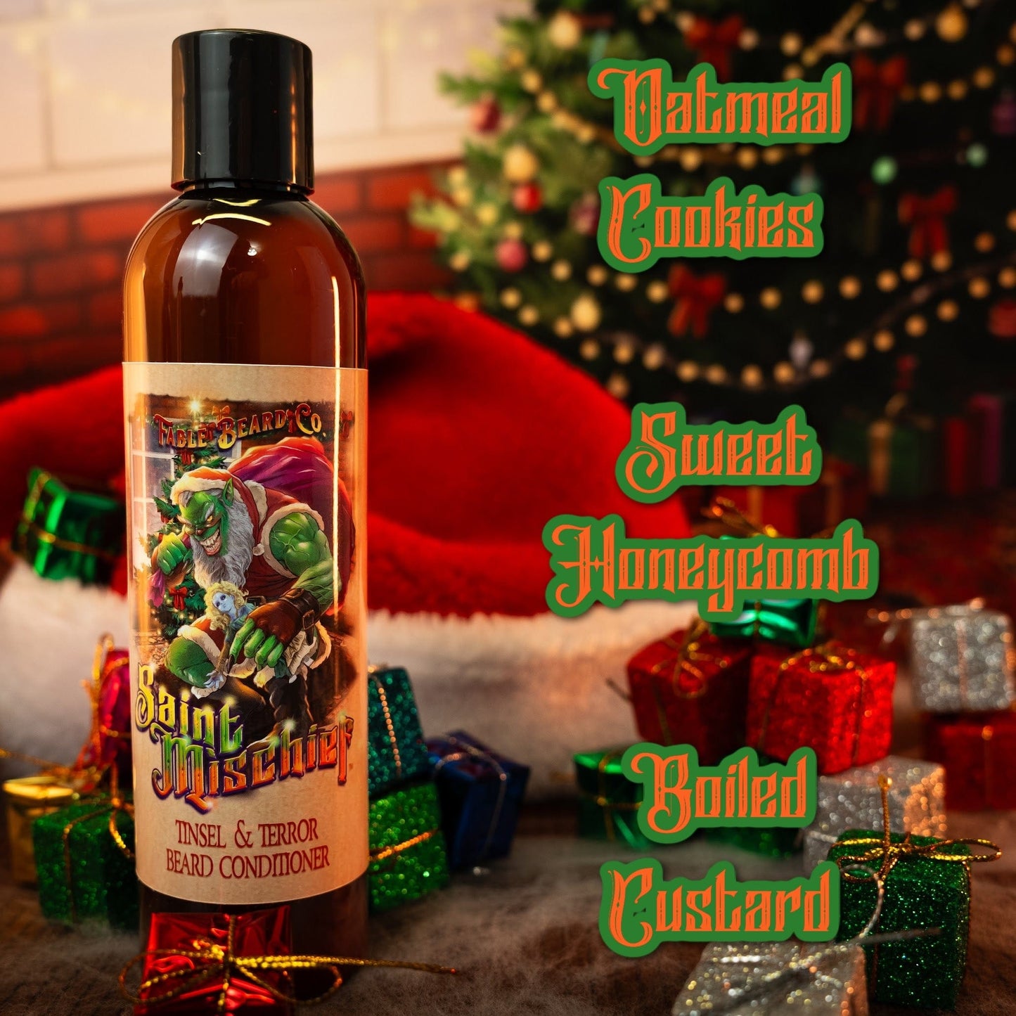 Saint Mischief - Beard Conditioner - Oatmeal Cookies, Sweet Honeycomb, Boiled Custard