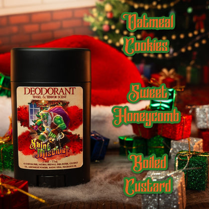 Saint Mischief - Deodorant - Oatmeal Cookies, Sweet Honeycomb, Boiled Custard
