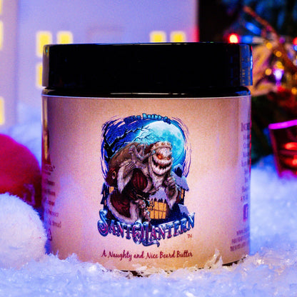 Sant-O-Lantern - Beard Butter - Christmas Pine, Cold Winter Night, Sneaky Pomegranate, & Spooky Holiday Wreath