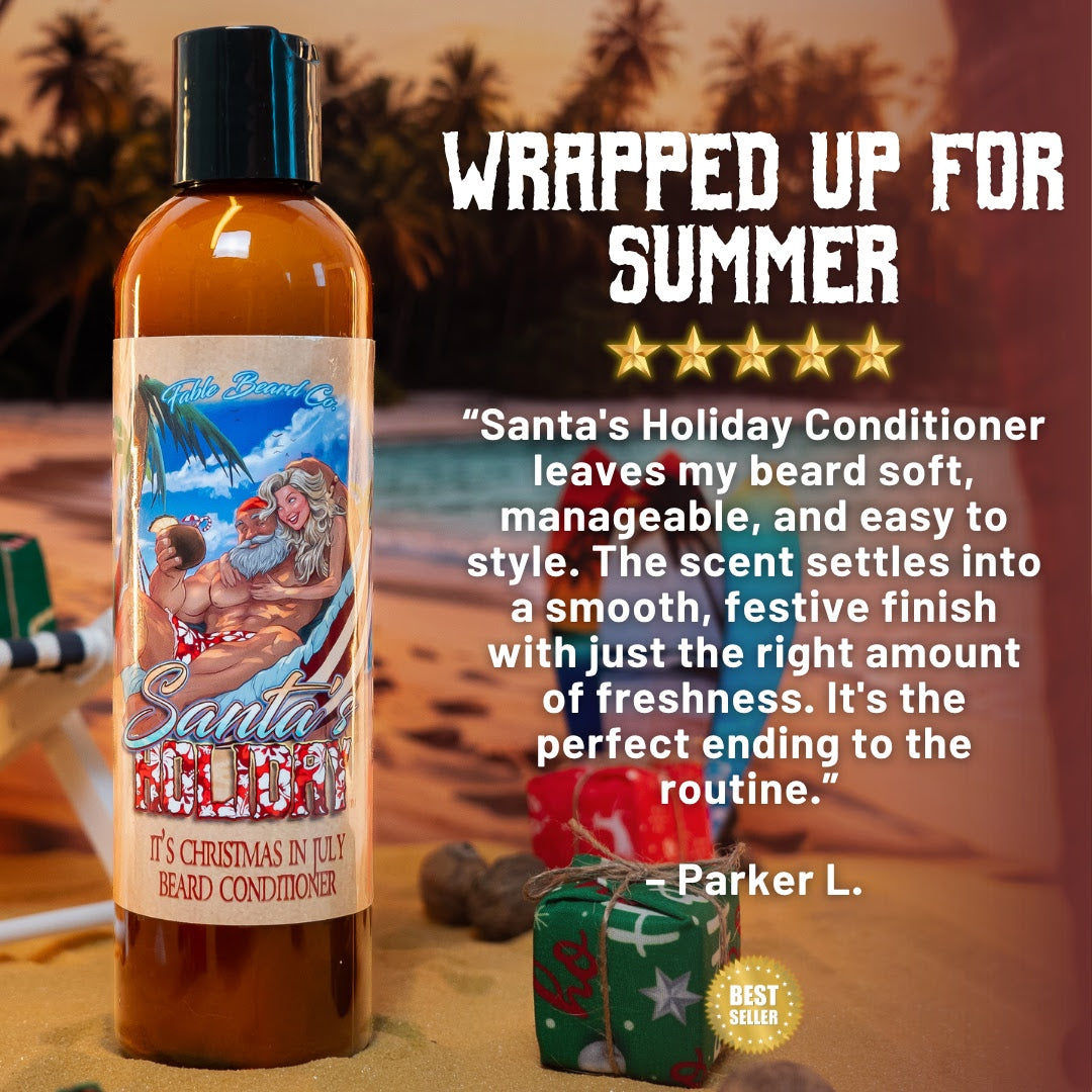 Santa's Holiday - Beard Conditioner - Frosted Cranberries, Smooth Rum, Sparkling Lemon-Lime Mixer