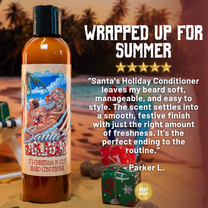 Santa's Holiday - Beard Conditioner - Frosted Cranberries, Smooth Rum, Sparkling Lemon-Lime Mixer
