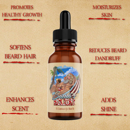 Santa's Holiday - Beard Oil & Butter Kit - Frosted Cranberries, Smooth Rum, Sparkling Lemon-Lime Mixer