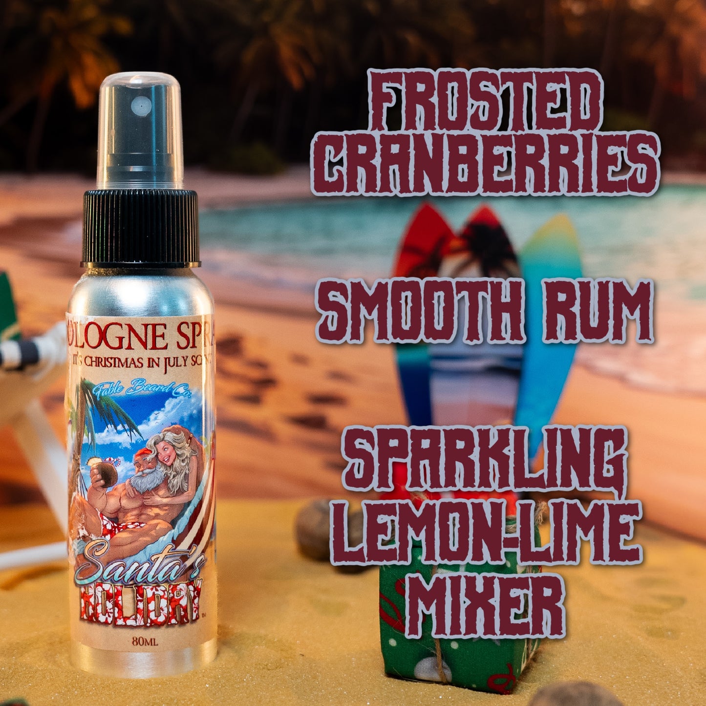 Santa's Holiday -  Cologne - Frosted Cranberries, Smooth Rum, Sparkling Lemon-Lime Mixer