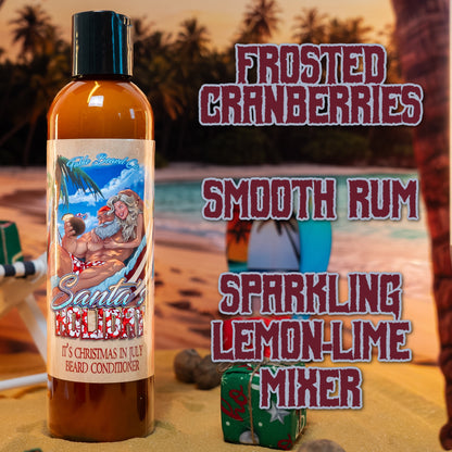Santa's Holiday - Beard Conditioner - Frosted Cranberries, Smooth Rum, Sparkling Lemon-Lime Mixer