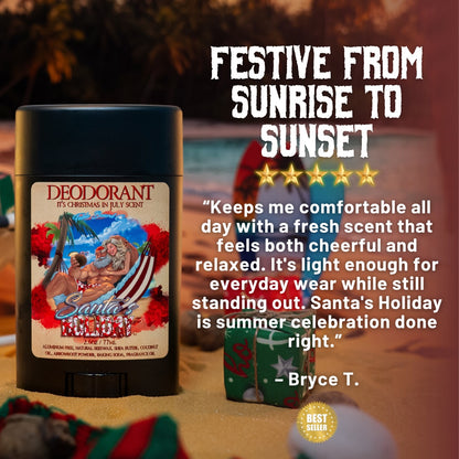 Santa's Holiday - Deodorant - Frosted Cranberries, Smooth Rum, Sparkling Lemon-Lime Mixer