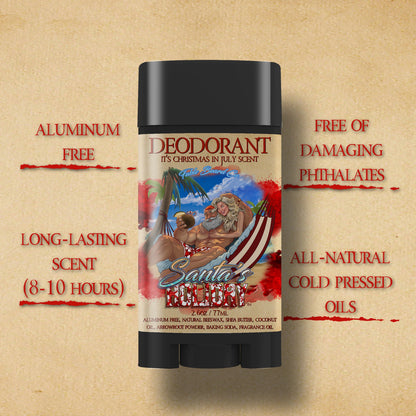 Santa's Holiday - Deodorant - Frosted Cranberries, Smooth Rum, Sparkling Lemon-Lime Mixer