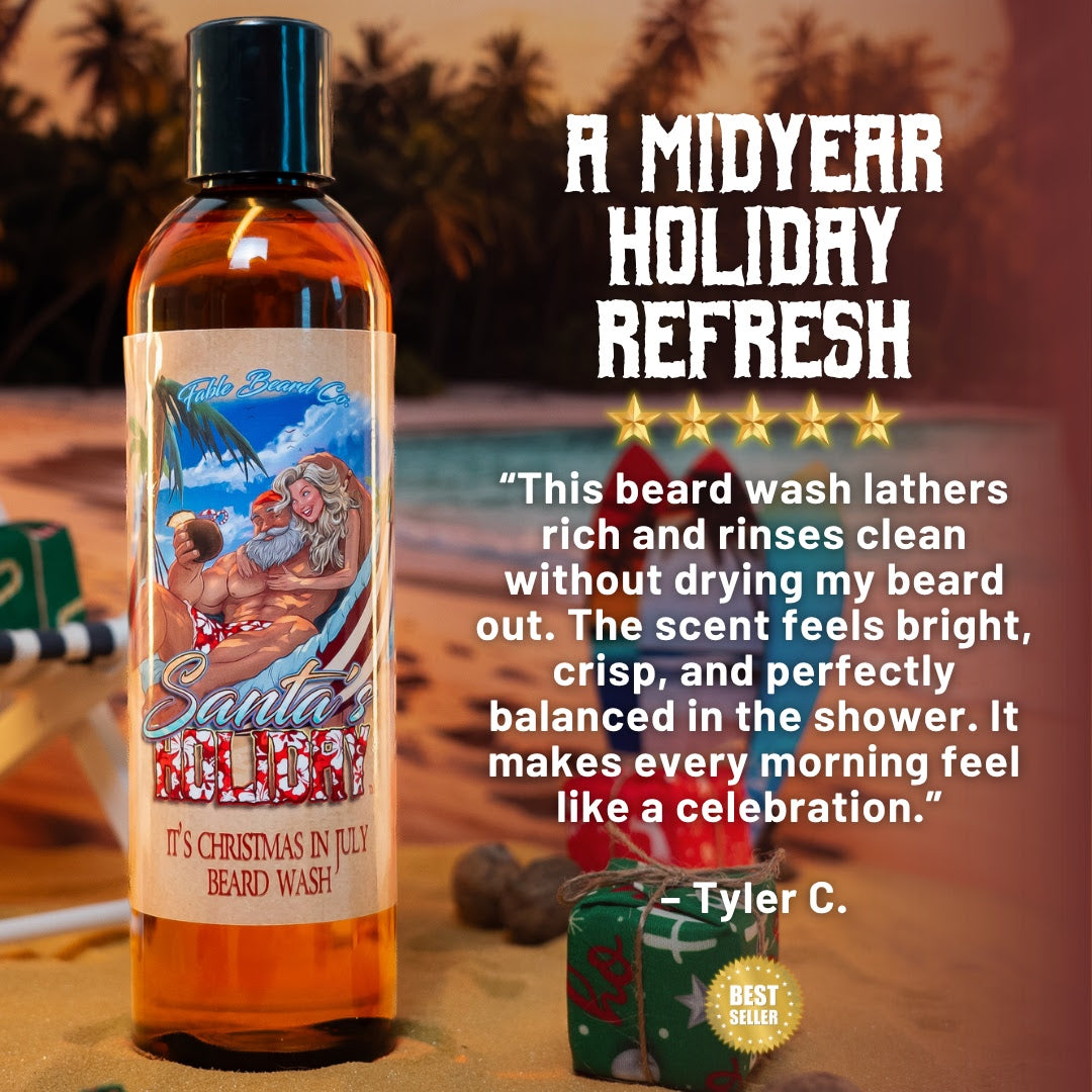 Santa's Holiday - Beard Wash - Frosted Cranberries, Smooth Rum, Sparkling Lemon-Lime Mixer