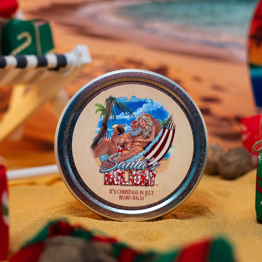 Santa's Holiday - Beard Balm - Frosted Cranberries, Smooth Rum, Sparkling Lemon-Lime Mixer