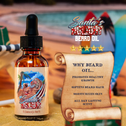 Santa's Holiday - Beard Oil - Frosted Cranberries, Smooth Rum, Sparkling Lemon-Lime Mixer