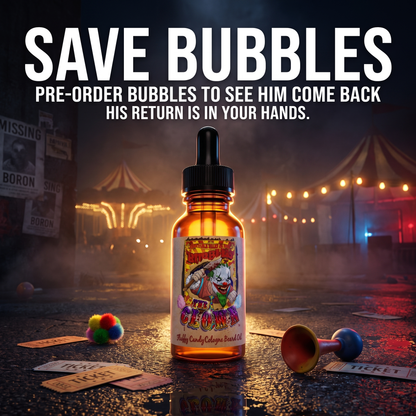 Save Bubbles - Pre Order - Collectors Kit - Fluffy Cotton Candy, Fruit Loops, Honey Apple, Light Cologne
