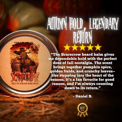 The Scarecrow - Beard Oil & Balm Kit - Warm Pumpkin Spice, Withered Hay Fields, and Fall Leaves