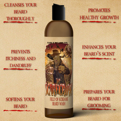 The Scarecrow - Beard Wash - Warm Pumpkin Spice, Withered Hay Fields, and Fall Leaves