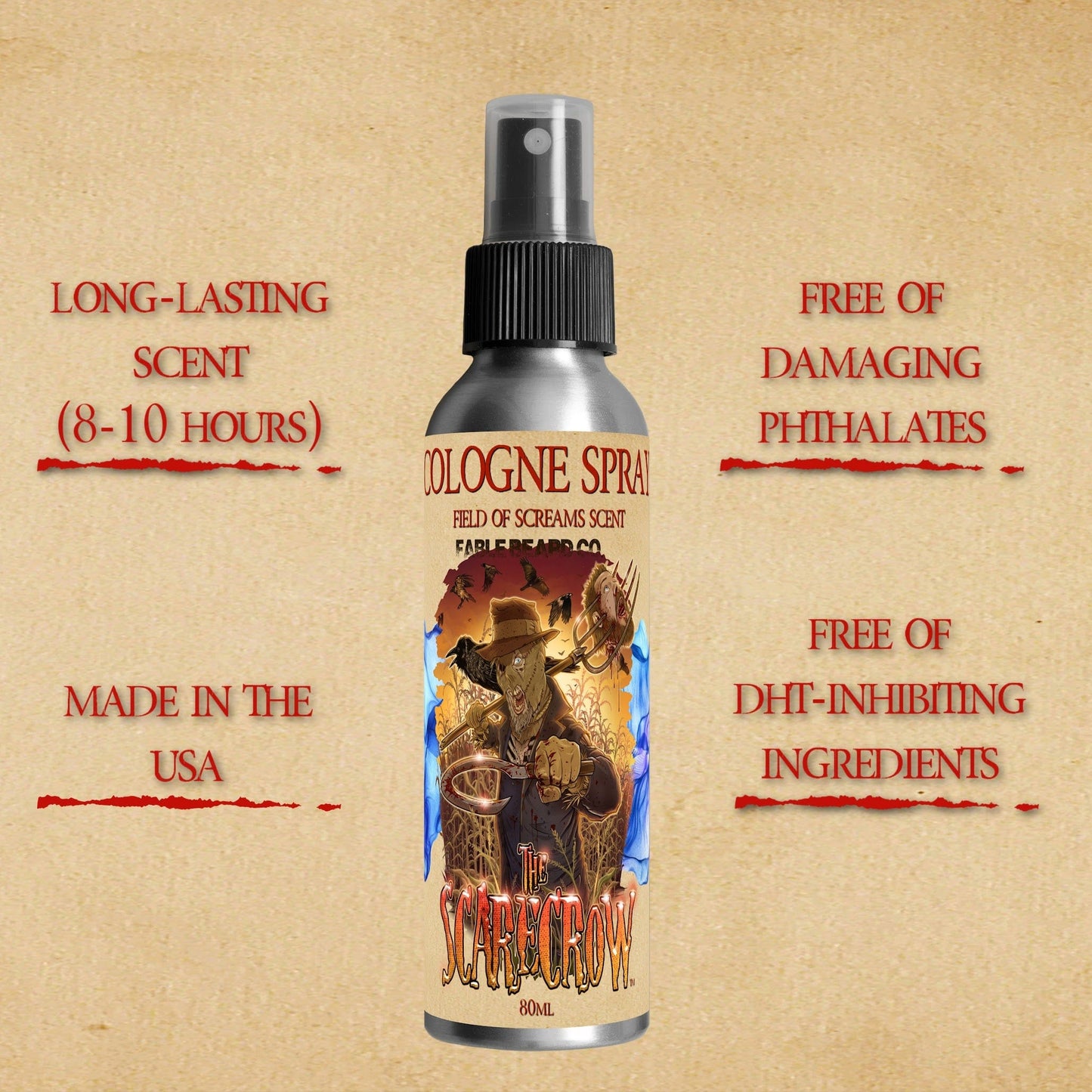 The Scarecrow - Cologne - Warm Pumpkin Spice, Withered Hay Fields, and Fall Leaves