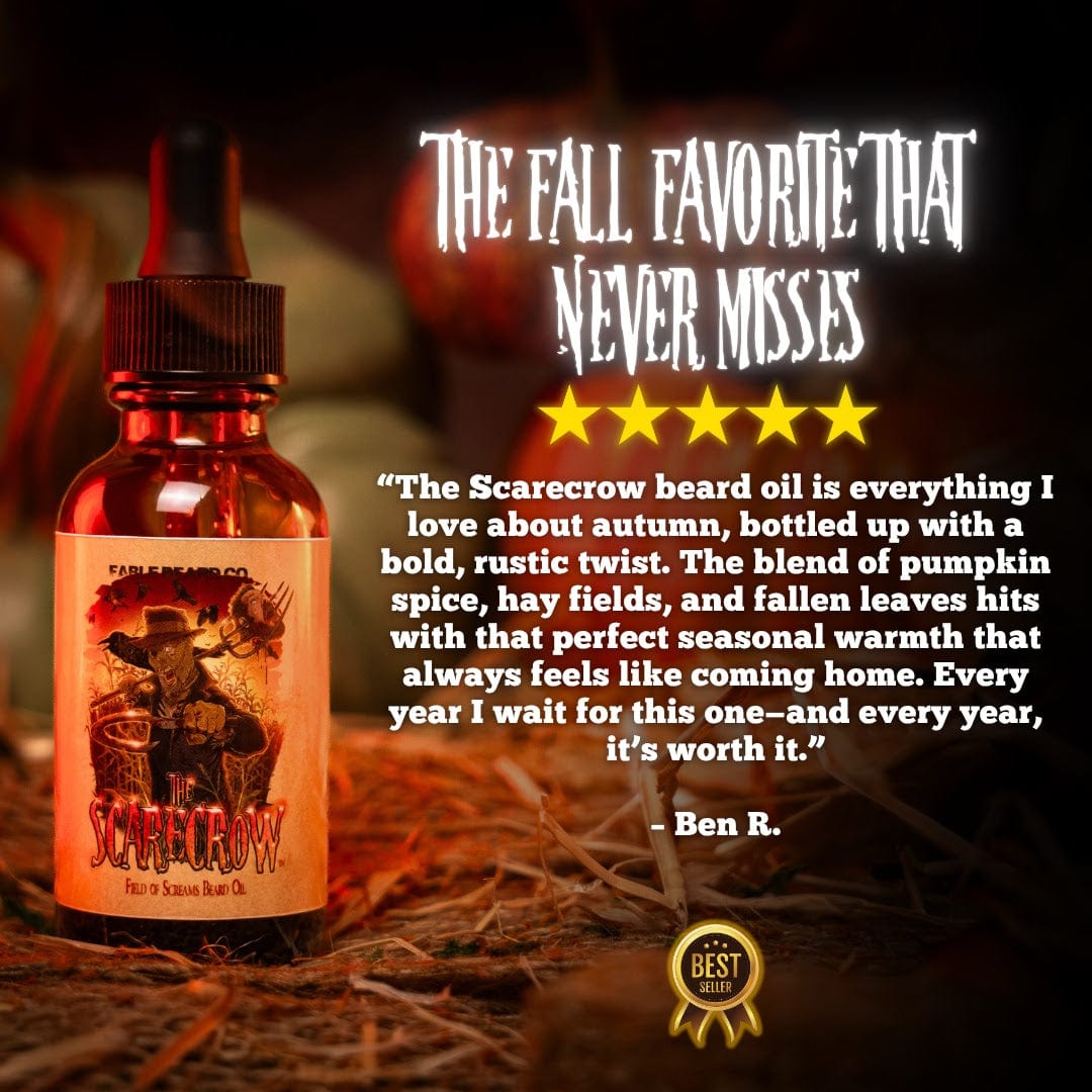 The Scarecrow - Beard Oil - Warm Pumpkin Spice, Withered Hay Fields, and Fall Leaves