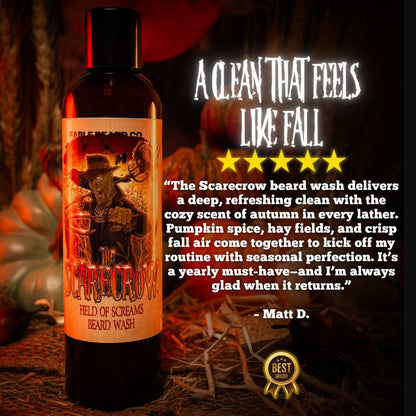 The Scarecrow - Beard Wash - Warm Pumpkin Spice, Withered Hay Fields, and Fall Leaves