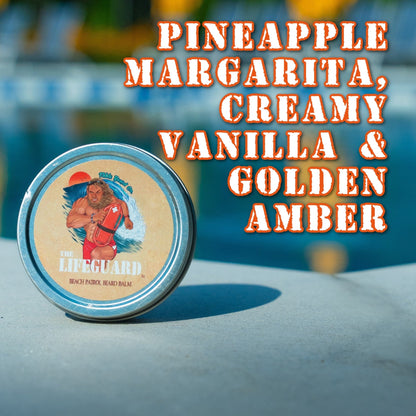 The Lifeguard - Beard Balm - Pineapple Margarita, Creamy Vanilla & Golden Amber