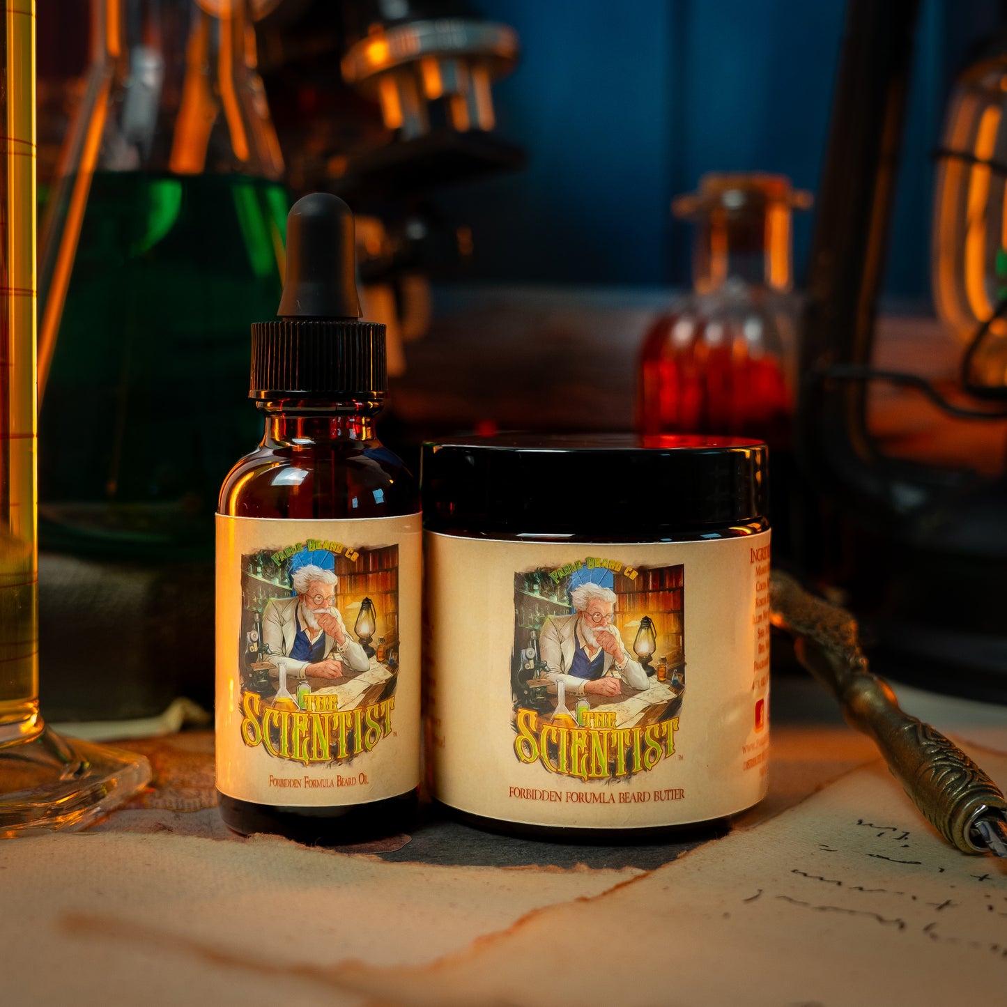 The Scientist - Beard Oil & Butter Kit - Key Lime Verbena, Spiced Graham Crunch, Vanilla Citrus Cream