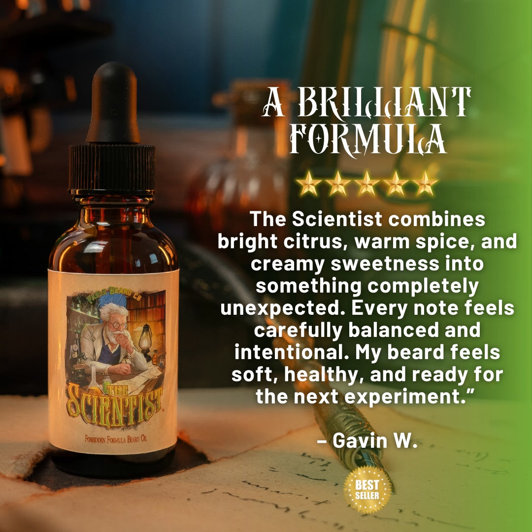 The Scientist - Beard Oil - Key Lime Verbena, Spiced Graham Crunch, Vanilla Citrus Cream