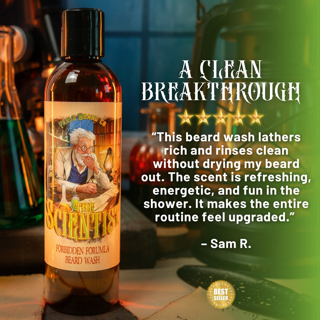 The Scientist - Beard Wash - Key Lime Verbena, Spiced Graham Crunch, Vanilla Citrus Cream