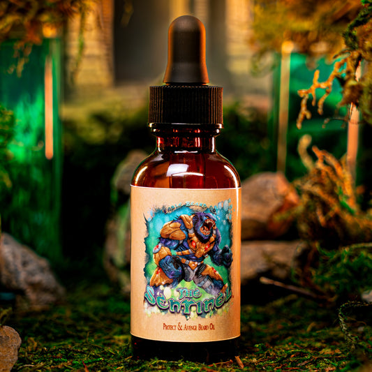 The Sentinel - Beard Oil - Smoldering Sandalwood, Moonlit Violets, Stardusted Lingonberries