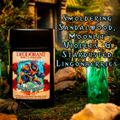 The Sentinel - Deodorant - Smoldering Sandalwood, Moonlit Violets, Stardusted Lingonberries