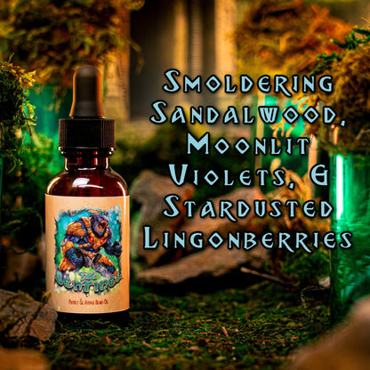 The Sentinel - Beard Oil - Smoldering Sandalwood, Moonlit Violets, Stardusted Lingonberries