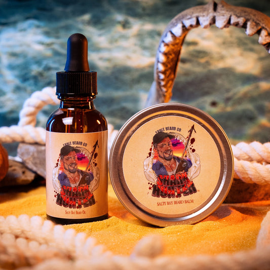 The Shark Hunter - Beard Oil & Balm Kit - Succulent Island Pineapple, Toasted Coconut Husk, Pinewood Essence