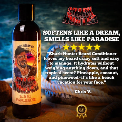 The Shark Hunter - Beard Conditioner - Succulent Island Pineapple, Toasted Coconut Husk, Pinewood Essence
