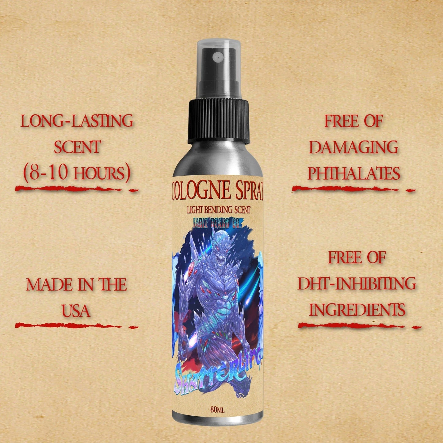 Shatterling - Cologne - Radiant Safflower, Sparkling Macintosh Apple, Hot Red Berries