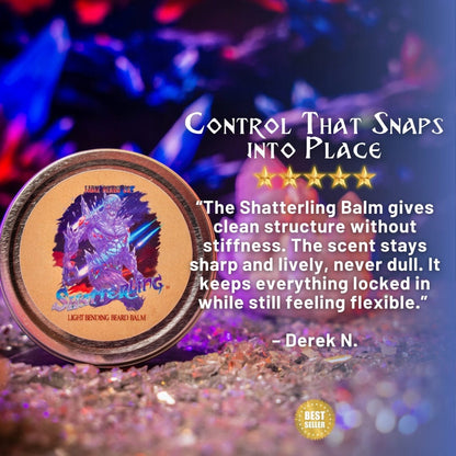 Shatterling - Beard Balm - Radiant Safflower, Sparkling Macintosh Apple, Hot Red Berries