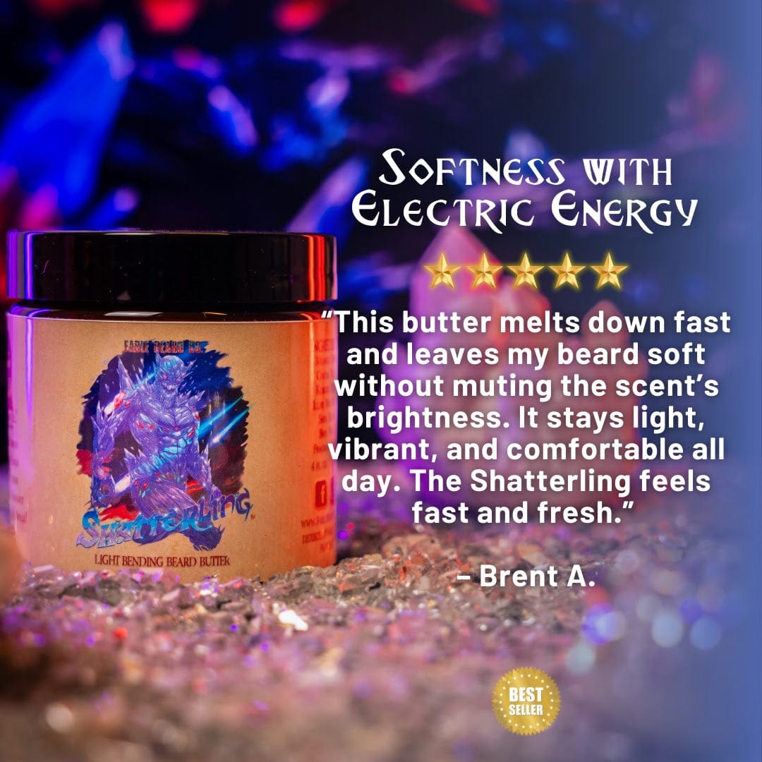 Shatterling - Beard Butter - Radiant Safflower, Sparkling Macintosh Apple, Hot Red Berries