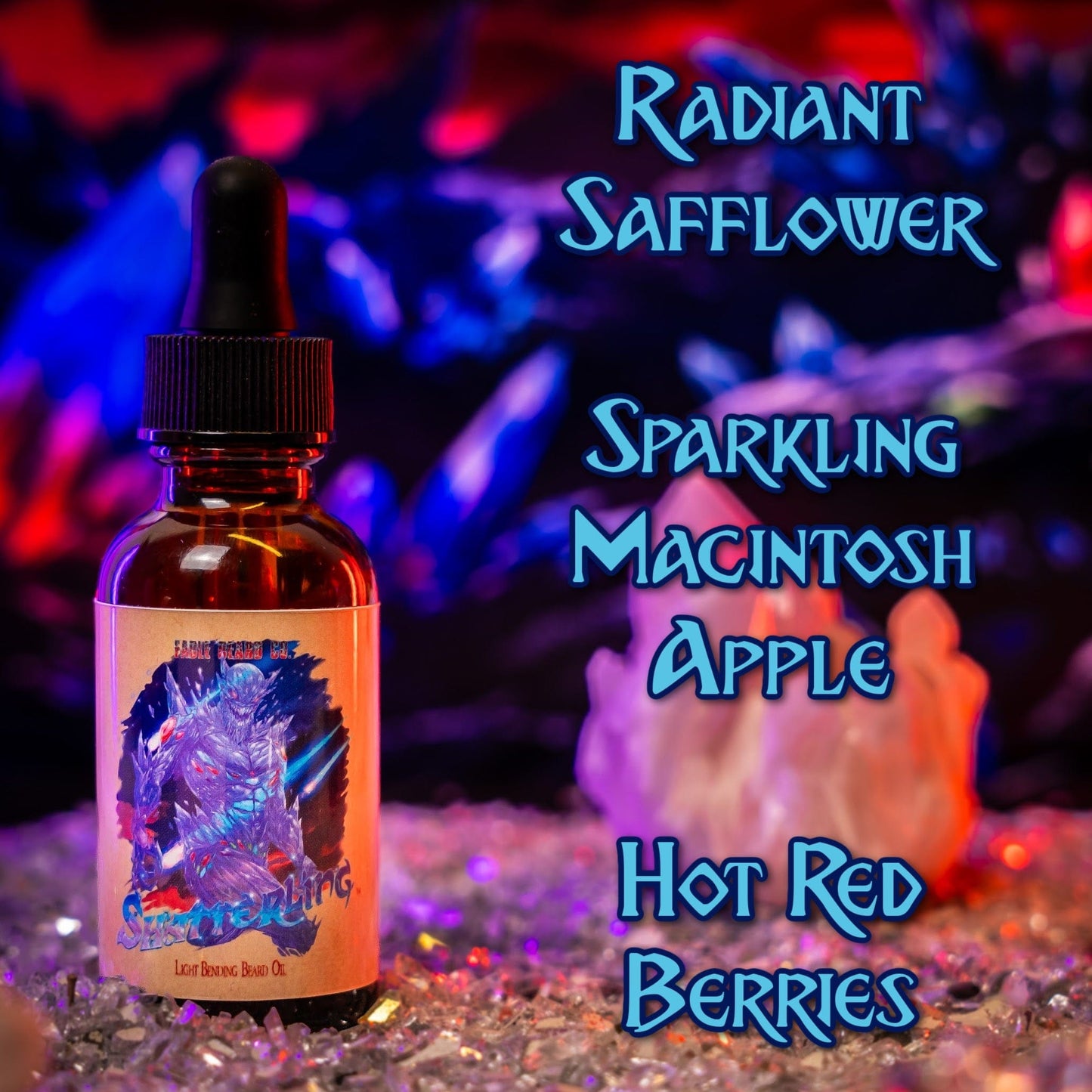 Shatterling - Beard Oil - Radiant Safflower, Sparkling Macintosh Apple, Hot Red Berries