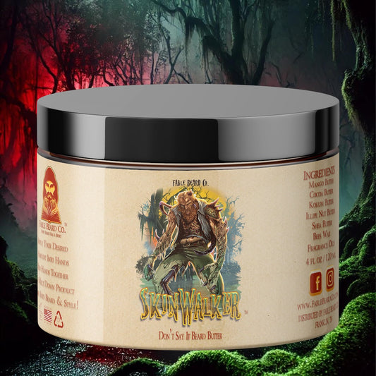 Skin Walker - Beard Butter - Village Bonfire, Crisp Forest Air, Protective  Herbs, and Torn Linen