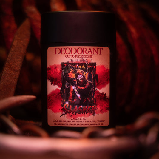 The Slasher - Deodorant - Spiced Rum Cake, Smoldering Citrus, Splintered Wood and Sinister Cinnamon