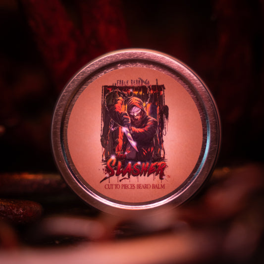 The Slasher - Beard Balm - Spiced Rum Cake, Smoldering Citrus, Splintered Wood and Sinister Cinnamon