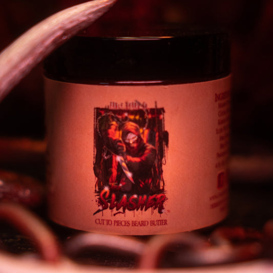 The Slasher - Beard Butter - Spiced Rum Cake, Smoldering Citrus, Splintered Wood and Sinister Cinnamon