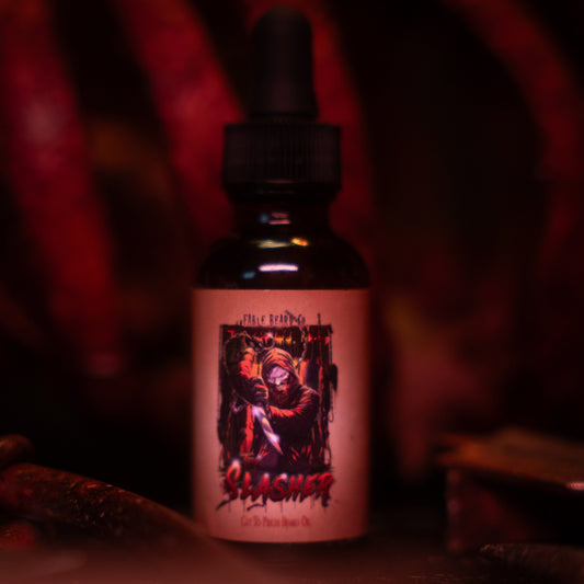 The Slasher - Beard Oil - Spiced Rum Cake, Smoldering Citrus, Splintered Wood and Sinister Cinnamon