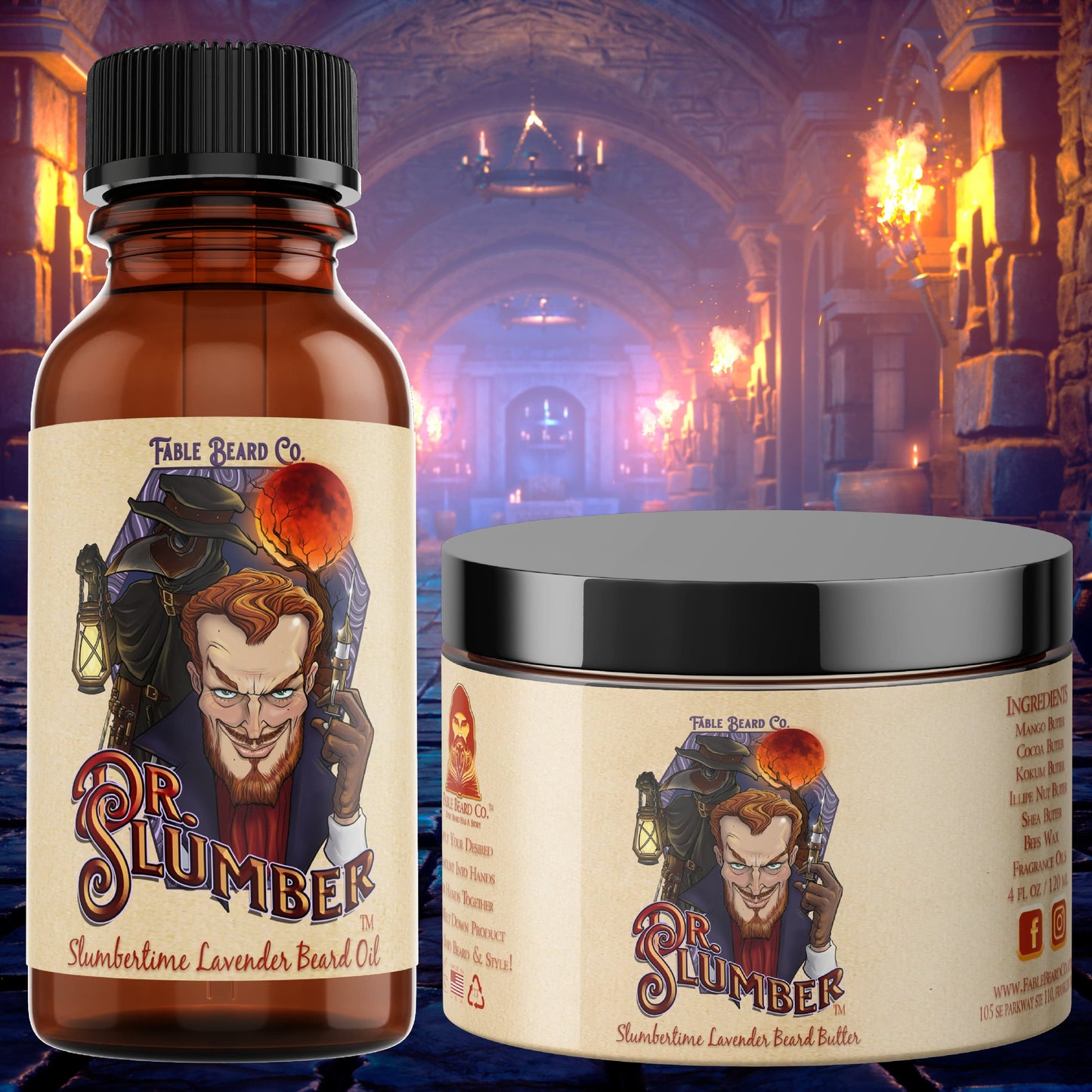 Dr. Slumber - Slumbertime Lavender Beard Oil & Butter Kit