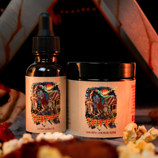 Snippy - Beard Oil & Butter Kit - Twisted Funnel Cake, Fresh Buttered Popcorn, Dripping Caramel Apples