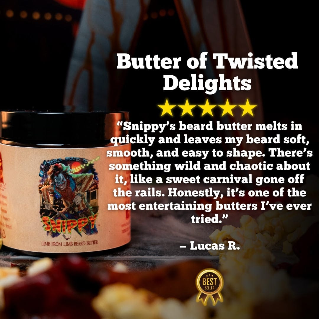 Snippy - Beard Oil & Butter Kit - Twisted Funnel Cake, Fresh Buttered Popcorn, Dripping Caramel Apples