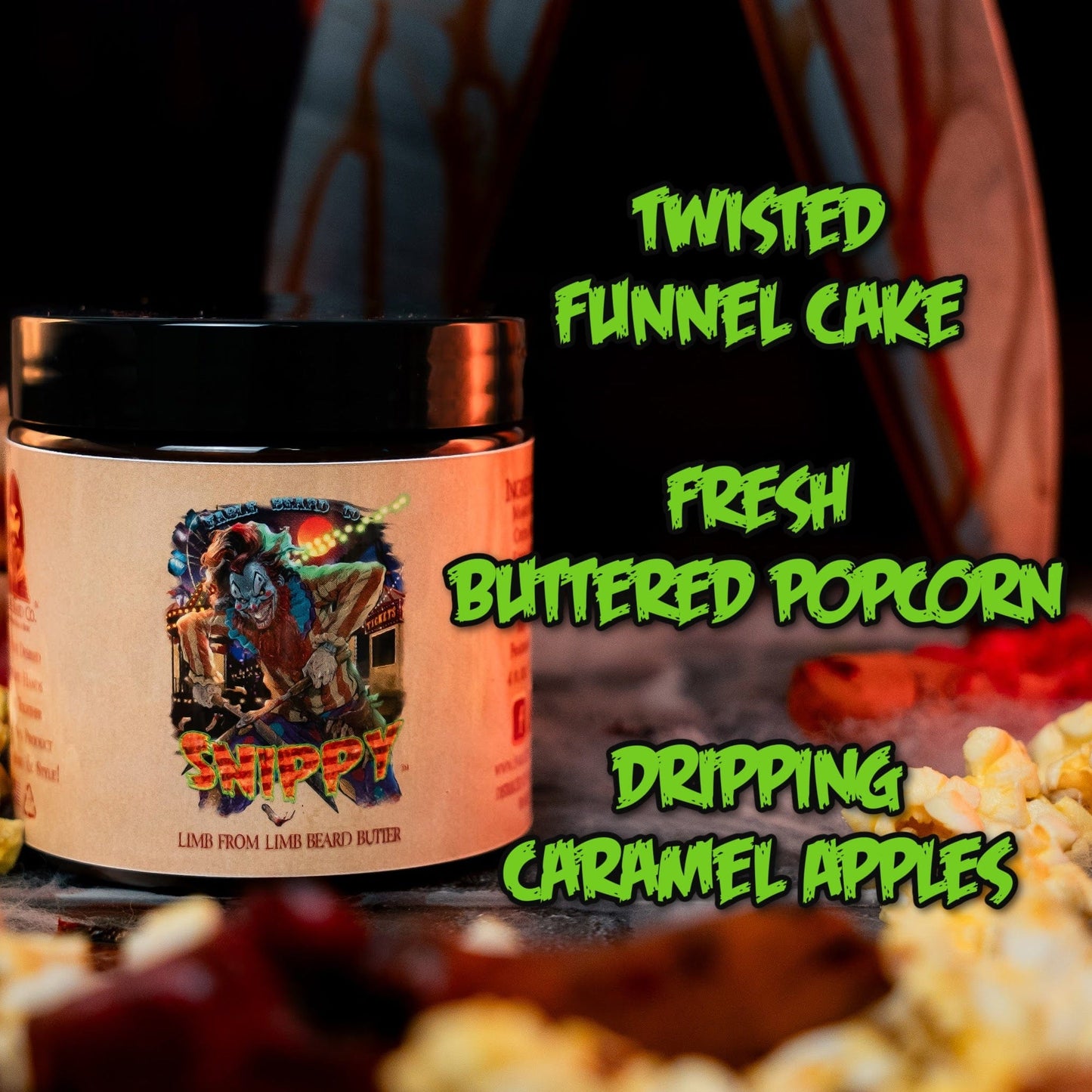 Snippy - Beard Butter - Twisted Funnel Cake, Fresh Buttered Popcorn, Dripping Caramel Apples